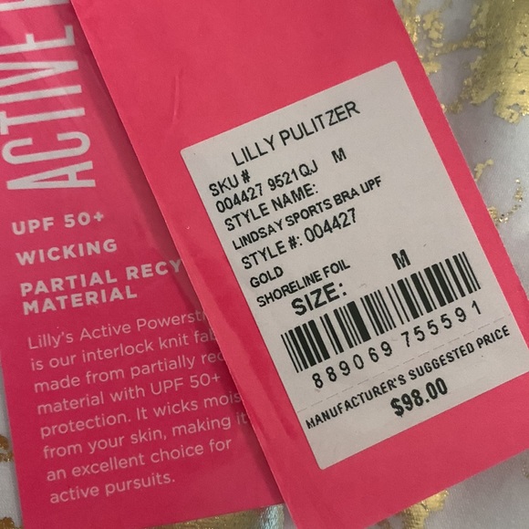 Lilly Pulitzer UPF 50+ Luxletic Lindsay Sports Bra - Picture 3 of 3